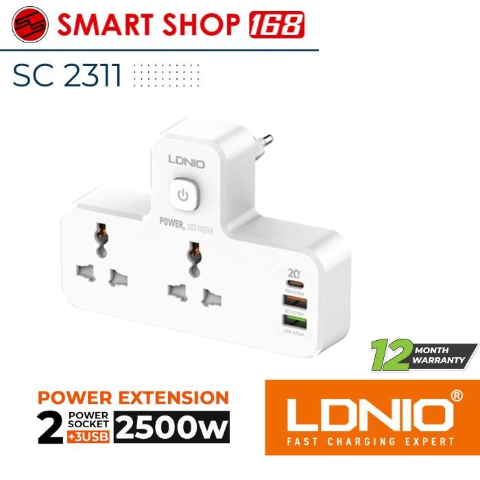 LDNIO SC2311 wer Socket 3 USB rt Adapter
