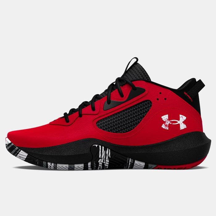 (Allthebest) Sepatu Basket Under Armour Original Ua Lockdown 6 Red 3025616-600