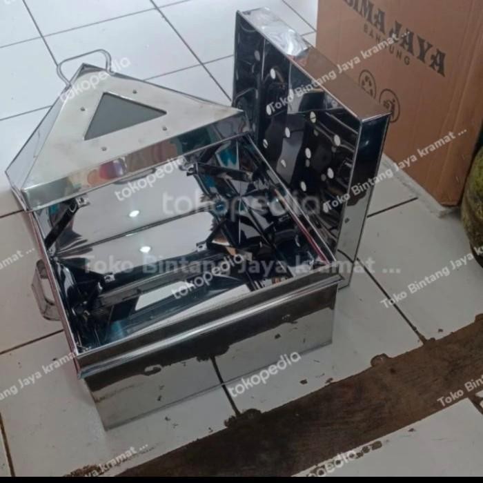 kalakat steamer kotak/kukusan stainless/langseng serbaguna 32 cm
