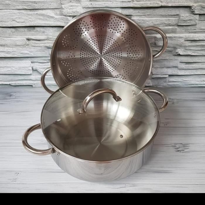 PANCI KUKUS / SUPER STEAMER 40 CM SUSUN 2 SUPRA STAINLESS