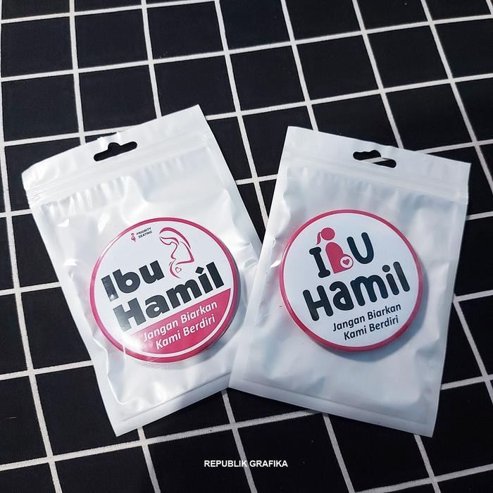 Pin Ibu Hamil- Pin Bross Prity Seat Kursi Pritas Khusus Ibu Hamil *