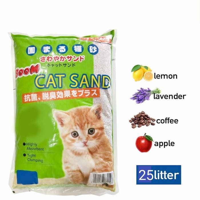 Pasir Kucing Wangi Boom Cat Sand 25 Litter