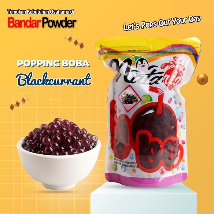 

New Popping Boba Blackcurrant 500gr - Poping Boba Lokal Halal - Bandar Pow