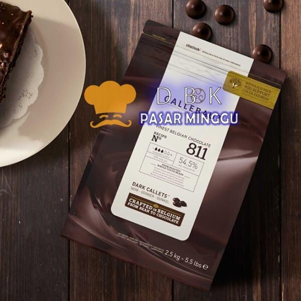 

couverture dark callets callebout per 100gr chip leleh New