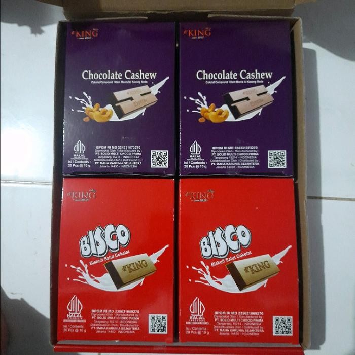 

New coklat DKING CABI 1 dus 4pak ( 2 cashew & 2 Bisco )