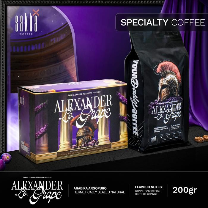 

PREMIUM Biji Kopi Arabika ALEXANDER LE GRAPE Coffee Bean Arabica Bubuk Coffe