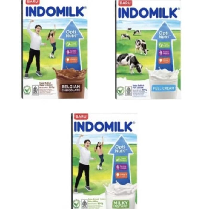 

PREMIUM Indomilk full cream plain susu bubuk 800gr