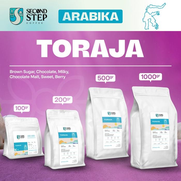 

PREMIUM Kopi Arabika Toraja Sulawesi Arabica Coffee Beans Biji Bubuk Coffe
