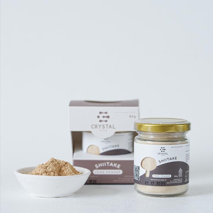 

PREMIUM Crystal Farm Shiitake Mushroom Food Powder 80gr / Bubuk Kaldu Jamur