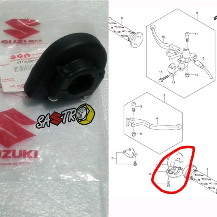 PREMIUM holder kanan rumah kabel gas spin nex skydrive shogun smash satria fu