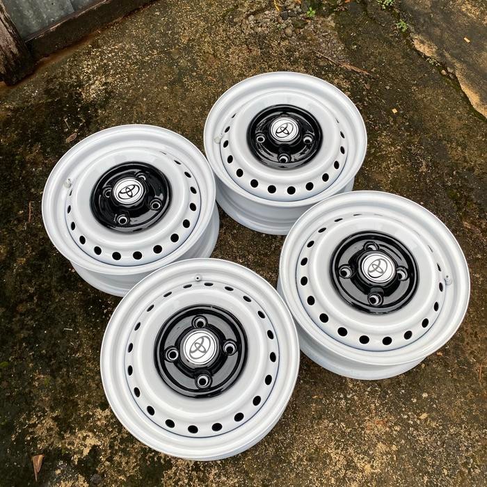 PREMIUM Velg Kaleng R14-4x114-Lebar 5 Include Center Dop