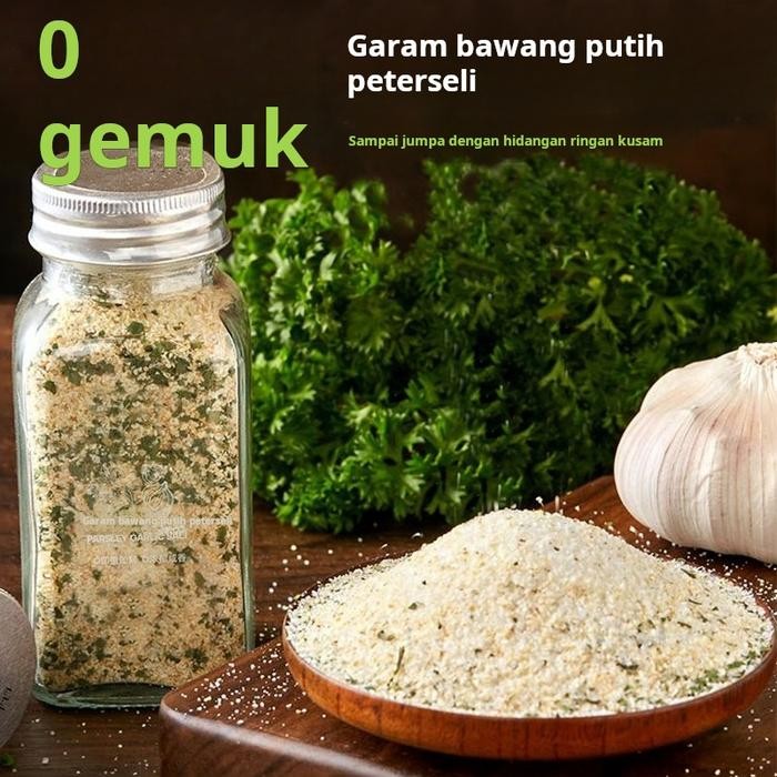 

PREMIUM Peterseli bawang putih garam steak sayuran rebus bumbu majemuk garam laut merica hitam bubuk