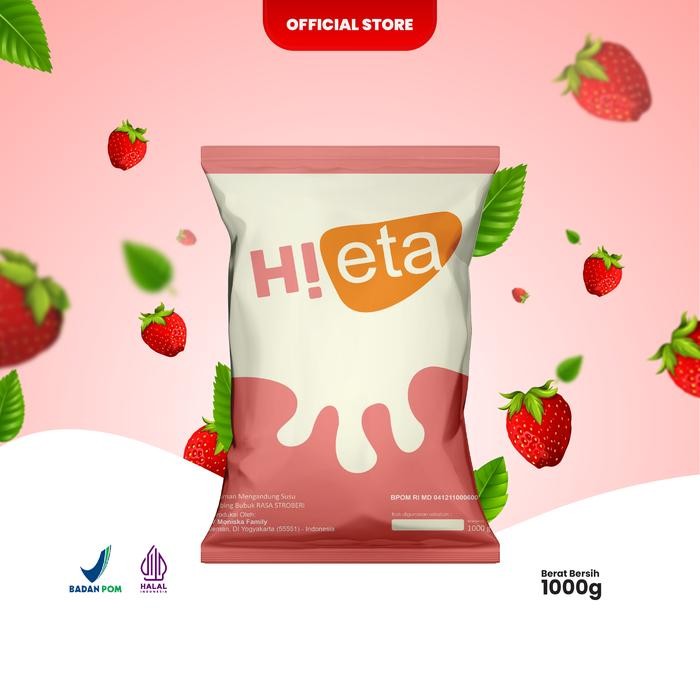 

PREMIUM Susu Kambing Etawa Bubuk 1kg - Varian Strawberry - HiEta