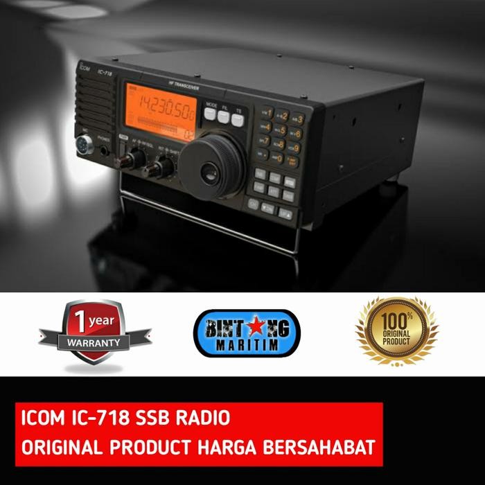 RADIO SSB ICOM IC-718 IC718 HF TRANSCEIVER ORIGINAL GARANSI