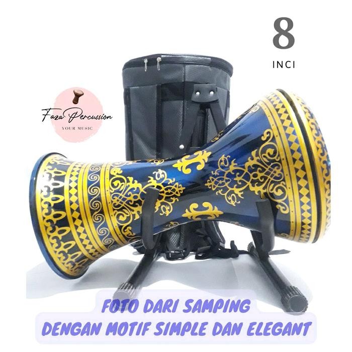 DARBUKA MOTIF ANTIK FULLSET 8INCH