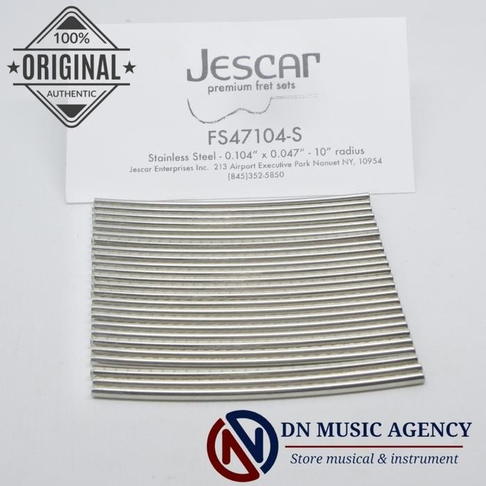 FRET GITAR BASS JESCAR FS 47104 NS NICKEL SILVER EVO GOLD ORIGINAL FRETWIRE