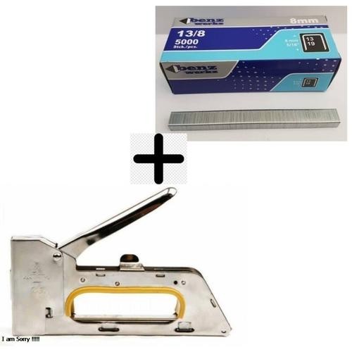 

Staples Tembak Gun Tacker plus isi nya Stapler Jok Staples Perekat sepaket Atk Alat