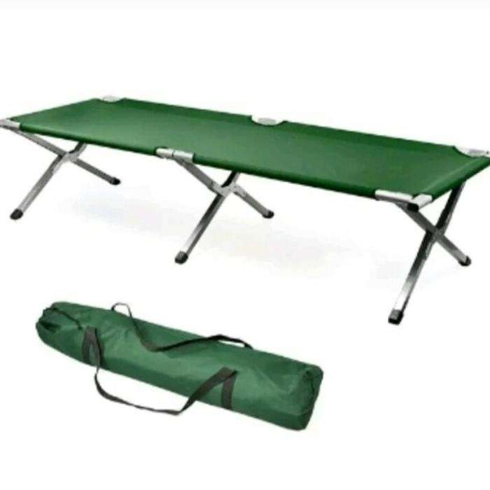 Velbed alnum tempat tidur lipat outdoor TNI polri