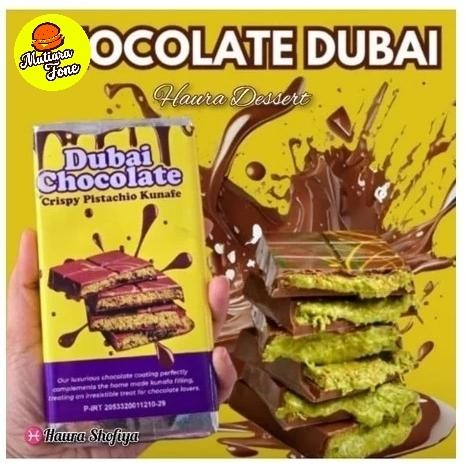 

Osyak.mart Coklat Dubai Crispy "PISTACHIO KUNAFE" Cokelat Viral Berat 270 gr ,Size 16x8 cm