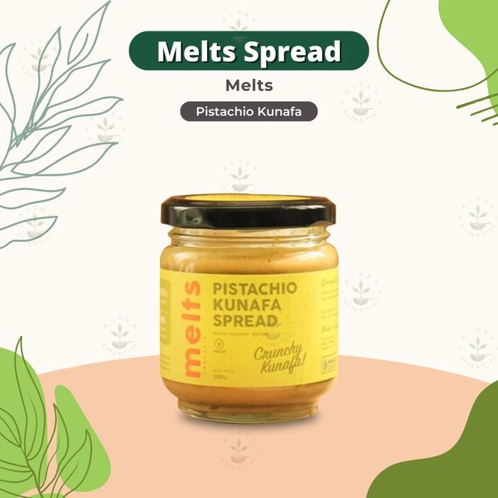 

Osyak.mart Melts Pistachio KUNAFA Spread - Selai kacang Crunchy Plant Based Vegan untuk Roti Bahan