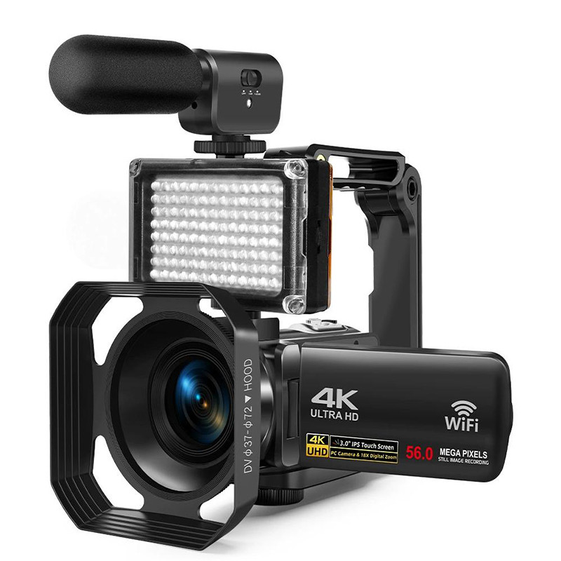4K Ultra Hd Video Camera 30Mp Wifi Dv Camcorder Digital Video Camera 270 Degree Rotation Tou
