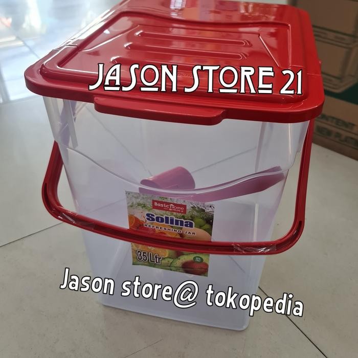 Tempat es buah, tempat jus lion star 35 liter/Tempat es buah segi 35 L