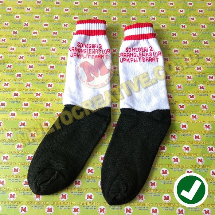 

Kaos Kaki Murah - Kaos Kaki Putih Hitam Rajut Identitas Sekolah PREMIUM