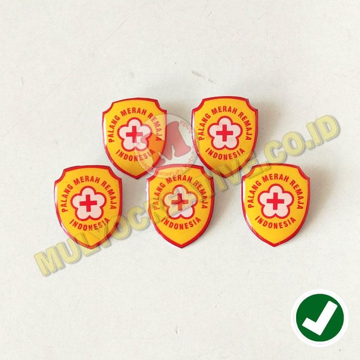 

Lencana Pin PMR Indonesia Model Perisai Warna Kuning PREMIUM