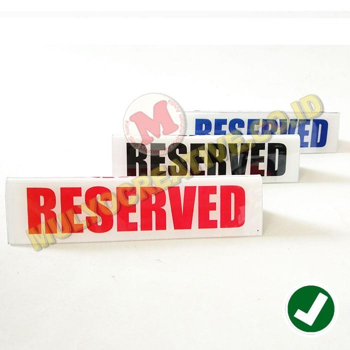 

Papan Acrilik Resevasi Meja Papan Meja Bahan Acrylic Reservasi PREMIUM