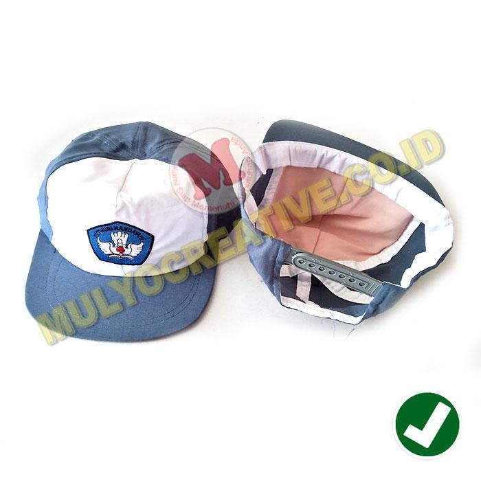 

Topi Upacara Sekolah Topi SMA Logo Tut Wuri Biru Topi Sekolah Murah PREMIUM