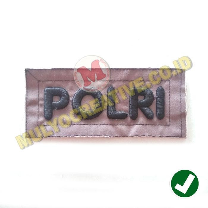 

Bordir Huruf Timbul Bordir Emblem Patch Tulisan Timbul POLRI Murah PREMIUM