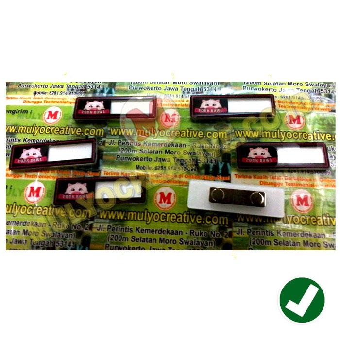 

Name Tag Dada Reusable Name Tag Akrilik Magnet Murah PREMIUM