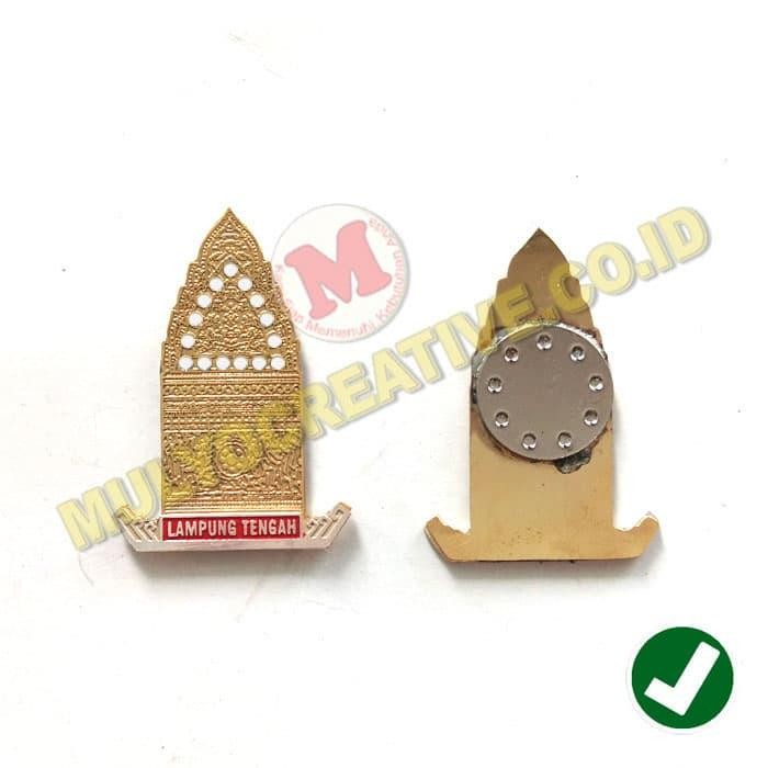 

Lencana Pin Siger Lampung - Pin Siger Pengait Magnet PREMIUM