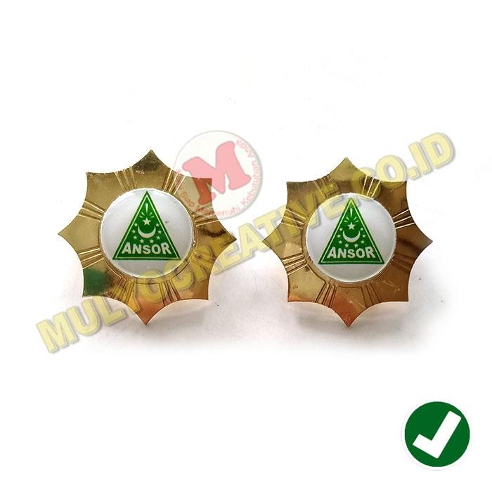 

Pin Bros Logo Ansor Model Bintang Pin Ansor Bahan Logam Kuningan PREMIUM
