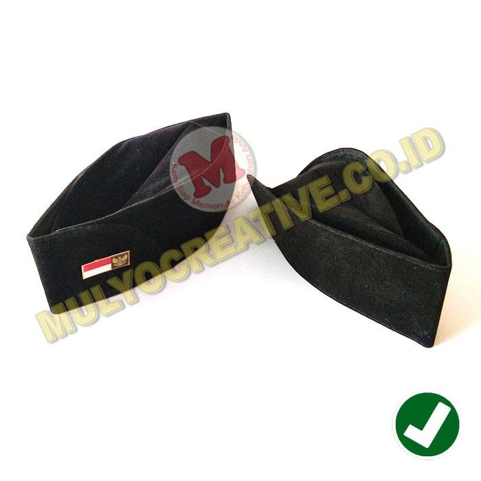 

Peci Paskibra Warna Hitam - Peci Topi Paskibra Upacara Putra Putri PREMIUM