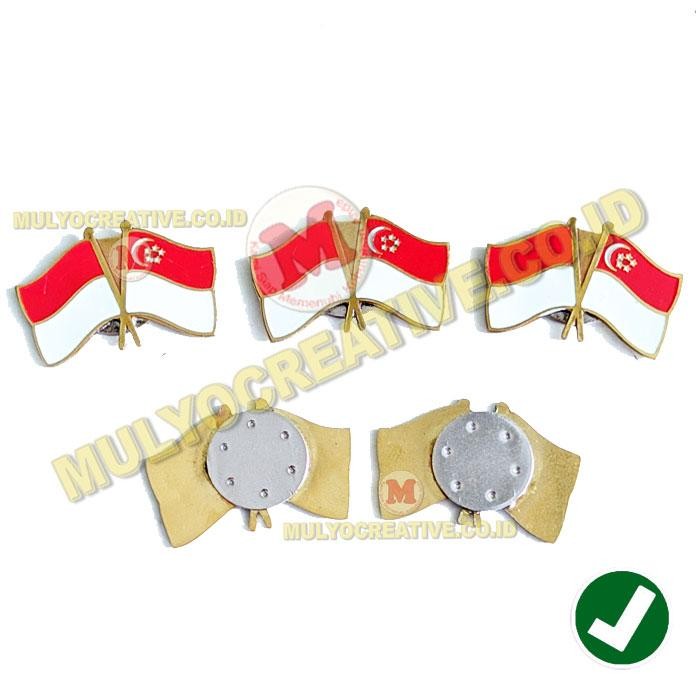 

Pin Bros Bendera Persahabatan Negara Singapura Indonesia Magnet PREMIUM