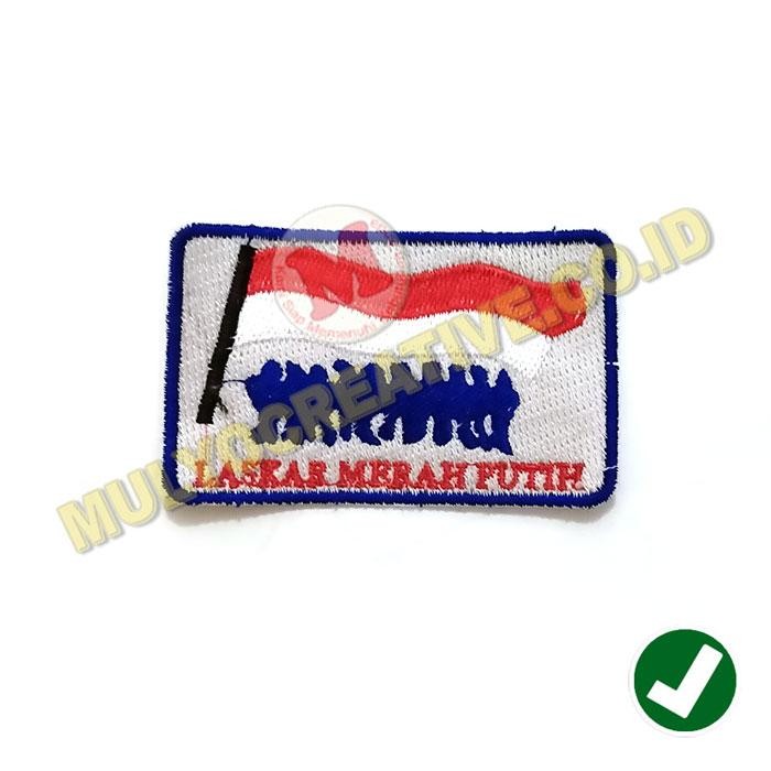 

Patch Laskar Merah Putih Bordir Logo LMP Laskar Merah Putih Murah PREMIUM