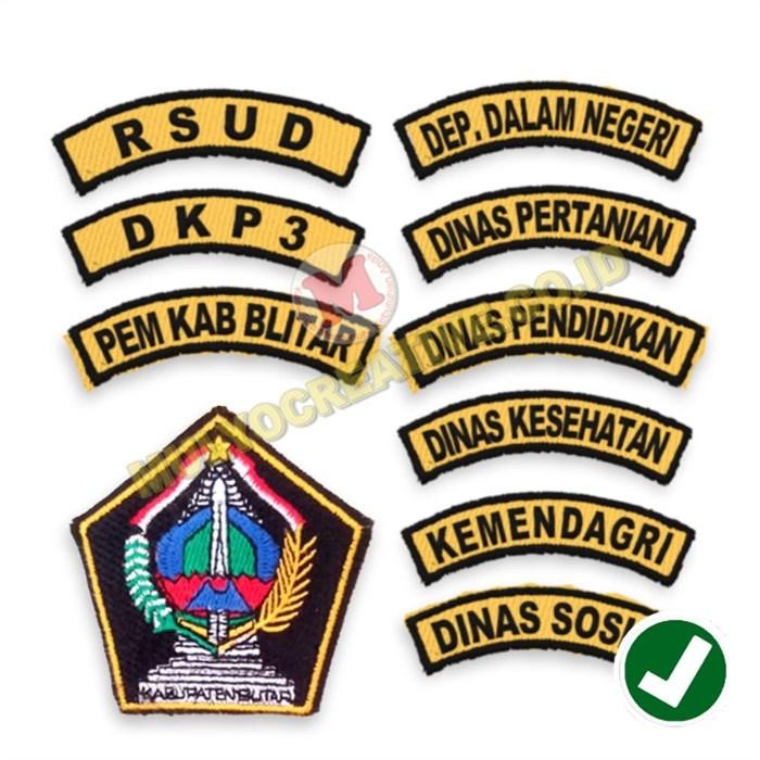 

Bed Bordir Logo Dinas Kabupaten Blitar - Bordir PemKab Blitar PREMIUM