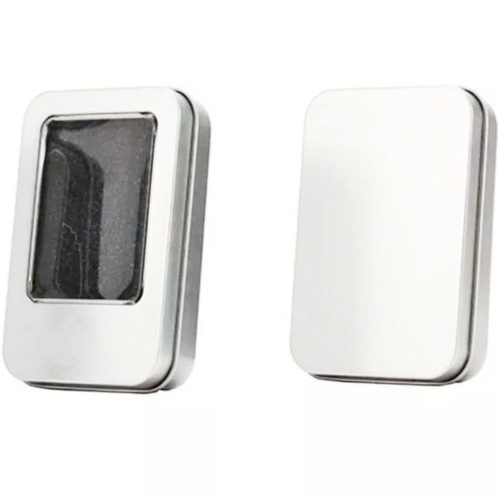 Kotak Flashdisk Kaleng Silver Busa Universal masih ready