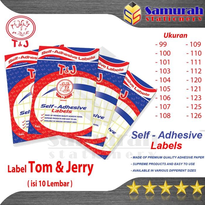 

Label Stiker Tom & Jerry / Sticker Tempel Tj No 99 100 103 104 105 107 108 109 112 120 121 123 125