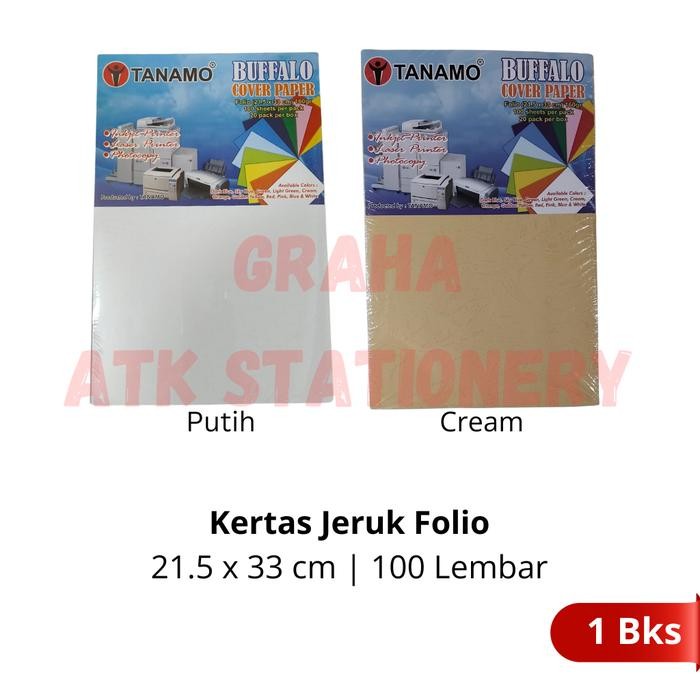 

[1 Bungkus] Kertas Jeruk Folio 100 Lembar / Karton Jeruk Folio 100 Lembar Warna