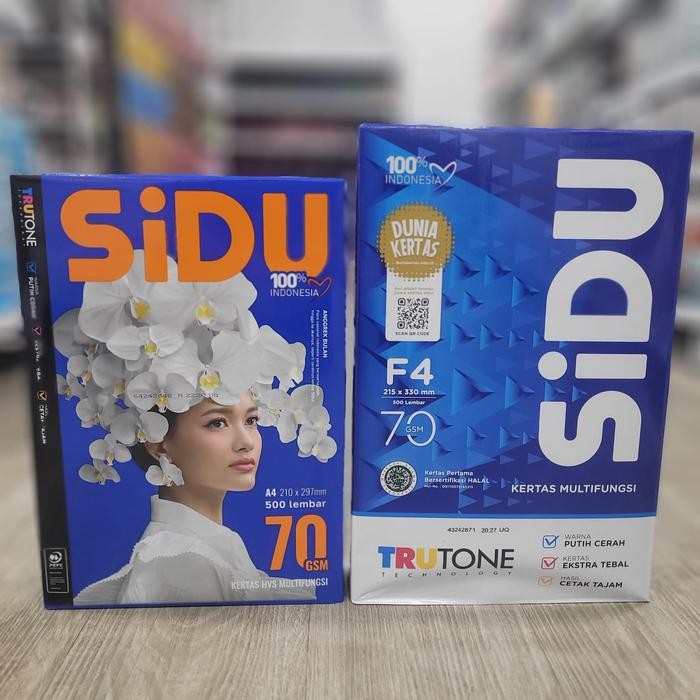 

Kertas Hvs A4 & F4 Sidu 70Gsm