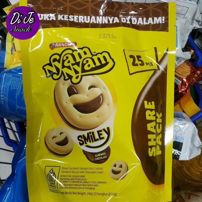 

Ready Arnotts Nyam Nyam Smiley 25Pcs