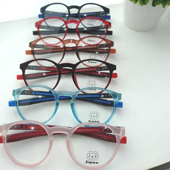 Kacamata Anak Minus Silinder Normal Anti Radiasi gagang bulat ringan