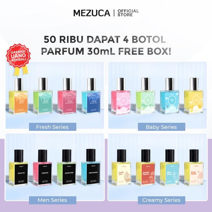 [Allthebest] Dapat 4 Botol Parfum Mezuca Unisex Perfume