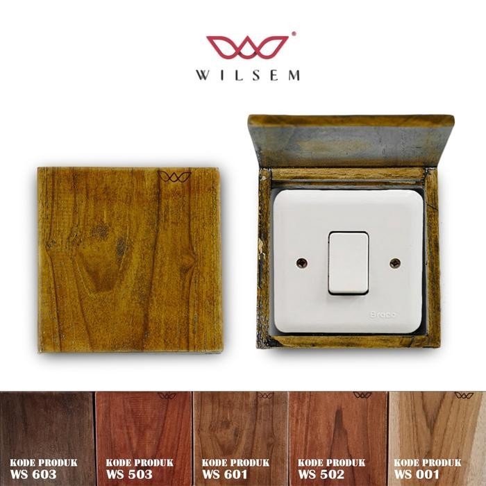 [Expert] Frame Saklar Lampu Kayu Jati Asli 100% 3D Glow in the Dark/Frame Saklar