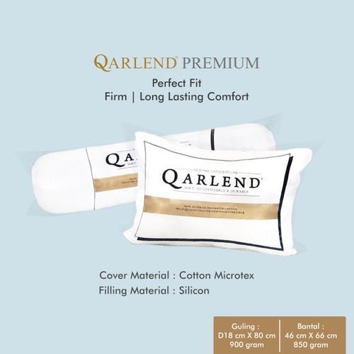 Bantal Guling Qarlend Full Silikon Dakron/ Bantal Kepala/ Guling Tidur