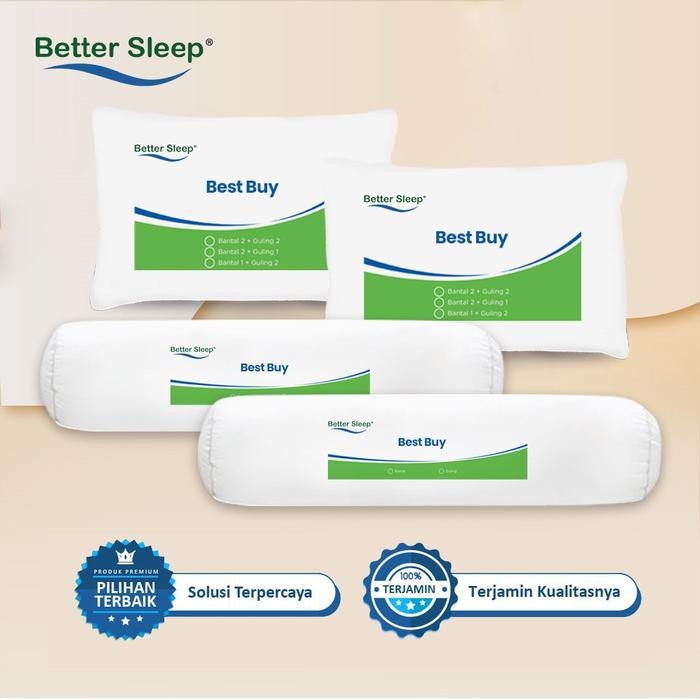 Paket 2 Bantal 2 Guling Buys Better Sleep