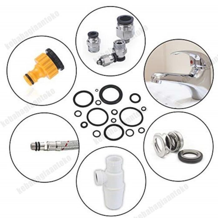 AYOOOLLARIZSS 1200 PCS Sil O Ring Karet Seal O ring PCP Sil ng Karet Seal ng 1 Set Sil ng Box