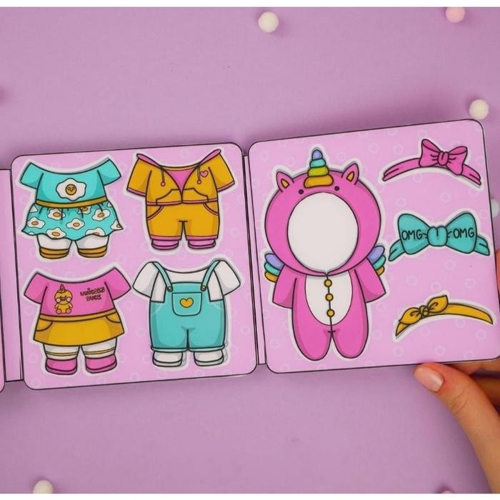 BEBEK Doll Quite Book Paper Duck Mainan Edukasi Anak